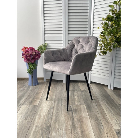 Стул PERU PK6015-03 (VBP203) античный серебристо-серый, велюр M-City