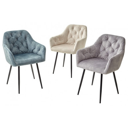 Стул PERU PK6015-06 BEIGE античный бежевый, велюр M-City