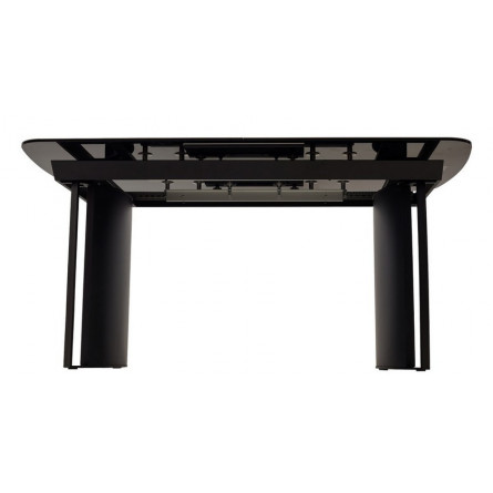 Стол RASMUS 160 KL-80 Серый мрамор, итальянская керамика / черный каркас М-City