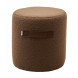 Пуф для гостиной HARTA NINI-02 Тауп, teddy / TKS-03 темно-коричневый, экокожа М-City