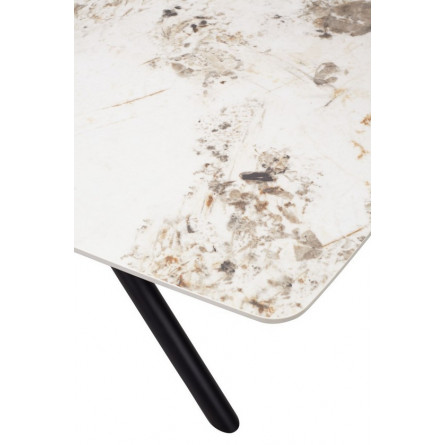 Стол RIVOLI 140 GLOSS LUXURY PANDORA SINTERED STONE/ BLACK М-City