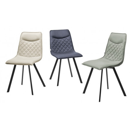 Стул TEXAS HK017-02 серо-бежевый, PU М-City