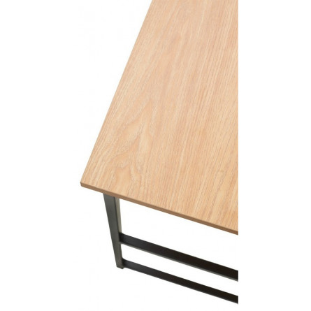 Компьютерный стол LUCIA H475 Дуб натуральный / черный каркас M-city