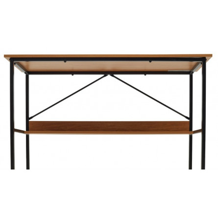 Компьютерный стол LUCIA H475 Дуб натуральный / черный каркас M-city