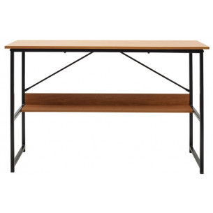 Компьютерный стол LUCIA H475 Дуб натуральный / черный каркас M-city