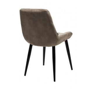 Стул VESTA PK6015-10 (VBP210) античный бежевый, велюр / черный каркас М-City