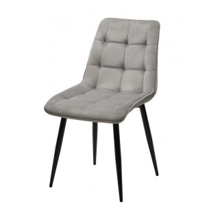 Стул CHIC BLUVEL-03 светло-серый / черный каркас М-City