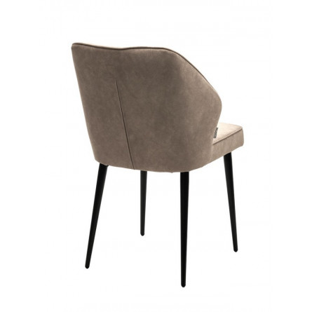Стул SEATTLE-V Kashemir 135 Бежевый, велюр / черный каркас М-City