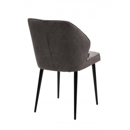 Стул SEATTLE-V Kashemir 925 Серо-коричневый, велюр / черный каркас М-City
