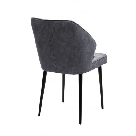 Стул SEATTLE-V Kashemir 974 Серо-голубой, велюр / черный каркас М-City