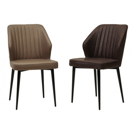 Стул SEATTLE-V Баффало браун, экокожа / черный каркас М-City