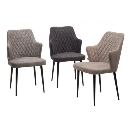 Стул HERMAN Kashemir 135 Бежевый, велюр / черный каркас М-City