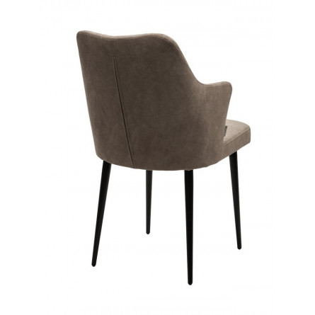 Стул HERMAN Kashemir 135 Бежевый, велюр / черный каркас М-City