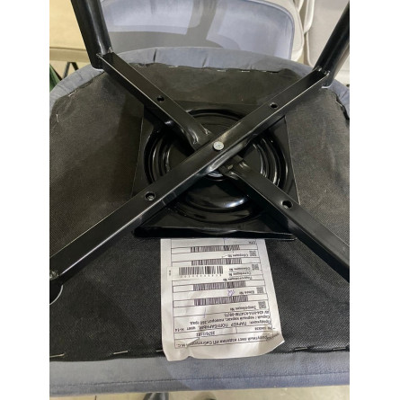 Барный стул ПАРКЕР H-14 Серый, велюр / черный каркас, поворот.360 град., М-City