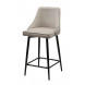 Полубарный стул ПАРКЕР H-06 Бежевый, велюр / черный каркас, поворот.360 град., М-City