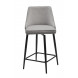 Полубарный стул ПАРКЕР H-09 Светло-серый, велюр / черный каркас, поворот.360 град., М-City Полубарный стул ПАРКЕР H-09 Светло-серый, велюр / черный каркас, поворот.360 град., М-City