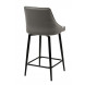 Полубарный стул ПАРКЕР H-09 Светло-серый, велюр / черный каркас, поворот.360 град., М-City Полубарный стул ПАРКЕР H-09 Светло-серый, велюр / черный каркас, поворот.360 град., М-City