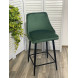 Полубарный стул ПАРКЕР H-30 Изумрудный, велюр / черный каркас, поворот.360 град., М-City