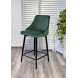 Полубарный стул ПАРКЕР H-30 Изумрудный, велюр / черный каркас, поворот.360 град., М-City