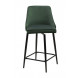 Полубарный стул ПАРКЕР H-30 Изумрудный, велюр / черный каркас, поворот.360 град., М-City