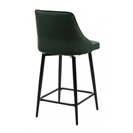 Полубарный стул ПАРКЕР H-30 Изумрудный, велюр / черный каркас, поворот.360 град., М-City