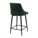 Полубарный стул ПАРКЕР H-30 Изумрудный, велюр / черный каркас, поворот.360 град., М-City