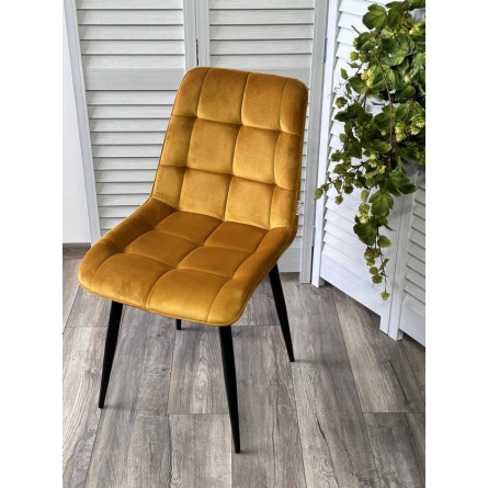 Стул CHIC BLUVEL-68 желтый / черный каркас М-City