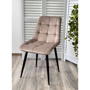 Стул CHIC BLUVEL-40 бежевый / черный каркас М-City