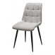 Стул CHIC HE622-20/ HE622-22 светло-серый, ткань/ черный каркас М-City