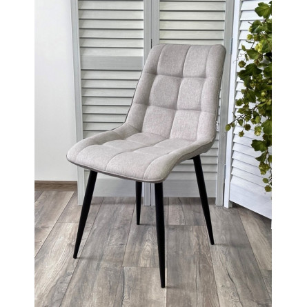 Стул CHIC VF-19/ VF-20 светло-серый/ серый/ черный каркас, ткань М-City