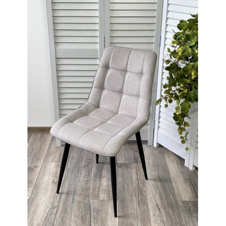 Стул CHIC VF-19/ VF-20 светло-серый/ серый/ черный каркас, ткань М-City