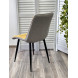 Стул CHIC VF-06/ VF-20 желтый/ серый, ткань/ черный каркас М-City Стул CHIC VF-06/ VF-20 желтый/ серый, ткань/ черный каркас М-City