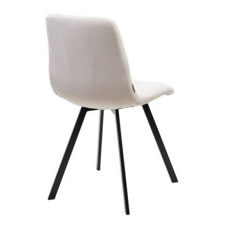 Стул CHILLI SQUARE G108-06 серебристо-серый, велюр/ черный каркас М-City