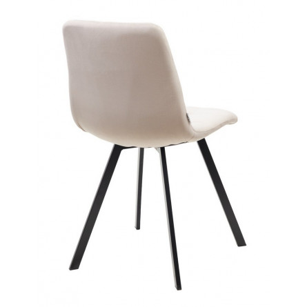 Стул CHILLI SQUARE G108-10 светлый кварц, велюр/ черный каркас М-City