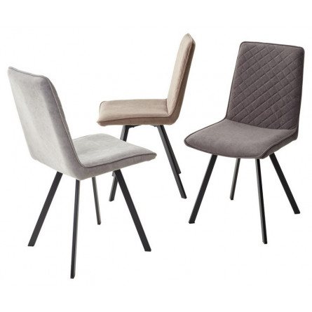 Стул PAINT, цвет B22 Серый, велюр / черный каркас М-City