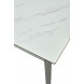 Стол CREMONA 160 KL-99 Белый мрамор матовый, итальянская керамика / черный каркас М-City Стол CREMONA 160 KL-99 Белый мрамор матовый, итальянская керамика / черный каркас М-City