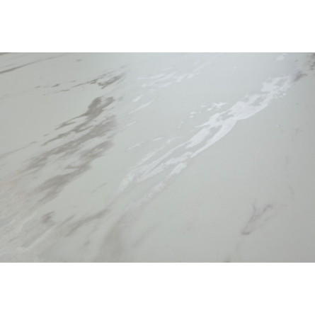 Стол CREMONA 160 KL-99 Белый мрамор матовый, итальянская керамика / черный каркас М-City