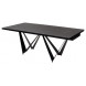 Стол RIETI 200 NERO KL-116 Черный мрамор матовый, итальянская керамика/ черный каркас М-City