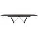 Стол RIETI 200 NERO KL-116 Черный мрамор матовый, итальянская керамика/ черный каркас М-City Стол RIETI 200 NERO KL-116 Черный мрамор матовый, итальянская керамика/ черный каркас М-City