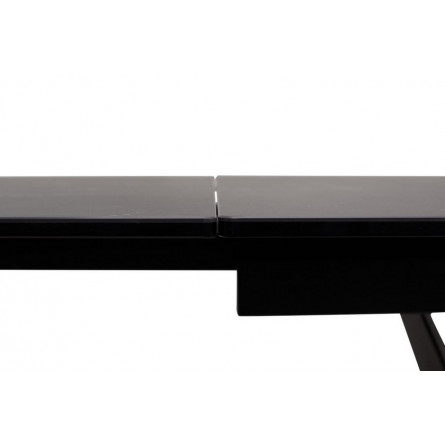 Стол RIETI 200 NERO KL-116 Черный мрамор матовый, итальянская керамика/ черный каркас М-City