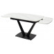Стол ALATRI 120 MATT WHITE MARBLE SINTERED STONE / BLACK М-City Стол ALATRI 120 MATT WHITE MARBLE SINTERED STONE / BLACK М-City