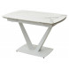 Стол ALATRI 120 GLOSS STATUARIO WHITE SINTERED STONE / WHITE М-City