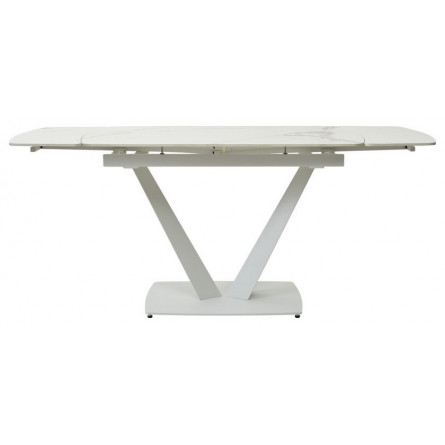 Стол ALATRI 120 GLOSS STATUARIO WHITE SINTERED STONE / WHITE М-City