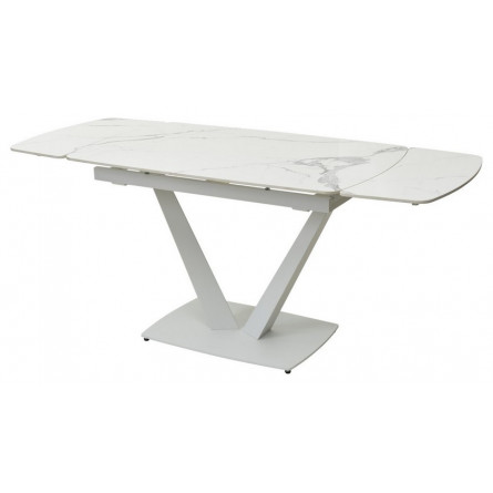 Стол ALATRI 120 GLOSS STATUARIO WHITE SINTERED STONE / WHITE М-City