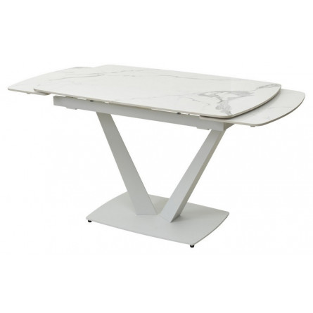 Стол ALATRI 120 GLOSS STATUARIO WHITE SINTERED STONE / WHITE М-City