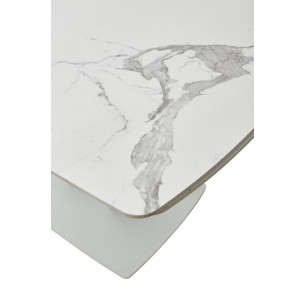 Стол ALATRI 120 GLOSS STATUARIO WHITE SINTERED STONE / WHITE М-City
