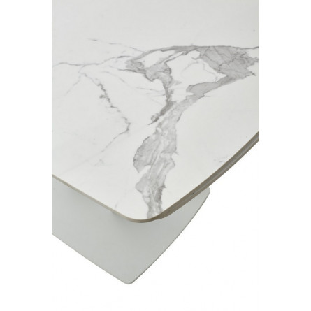 Стол ALATRI 120 GLOSS STATUARIO WHITE SINTERED STONE / WHITE М-City