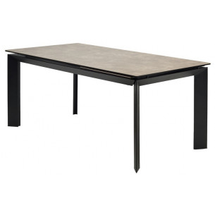 Стол CREMONA 180 HYDRA MOKA TL-52 матовая испанская керамика / черный каркас М-City