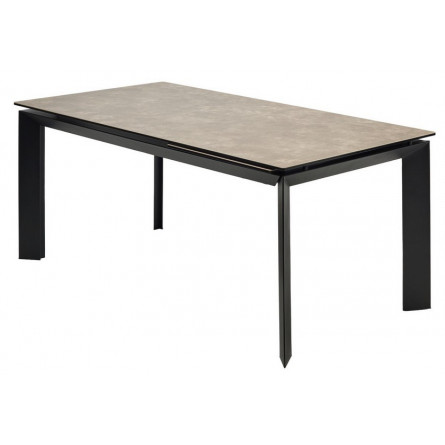 Стол CREMONA 180 HYDRA MOKA TL-52 матовая испанская керамика / черный каркас М-City