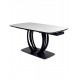 Стол MATERA 160 MARBLES KL-99 Белый мрамор матовый, итальянская керамика/ черный каркас М-City Стол MATERA 160 MARBLES KL-99 Белый мрамор матовый, итальянская керамика/ черный каркас М-City
